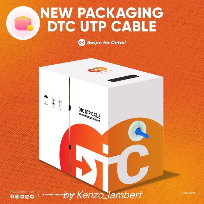 kabel data utp cat 6 DTC netconnect / Kabel UTP DTC CAT 6 305M Warna Biru