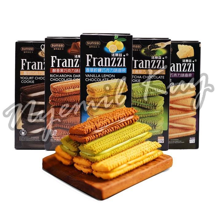 YUMMY [1 BOX] Biscuit Sunssie Aneka Rasa - Franzzi Sunssie Pack Box - Franzzi Cookies 115g - Franzzi