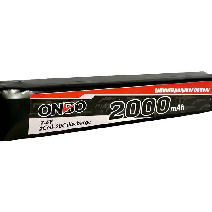 Lipo 2S Sugus 7.4V 2000Mah 20-40C Baterai Onbo Power