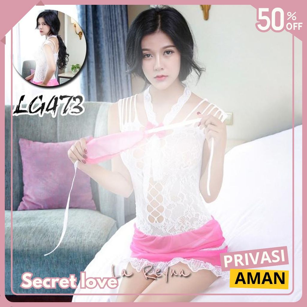 Obral Set Lingerie Body Stocking Exclusive Jumbo + Penutup Mata Midnight Lg473 Secret Love