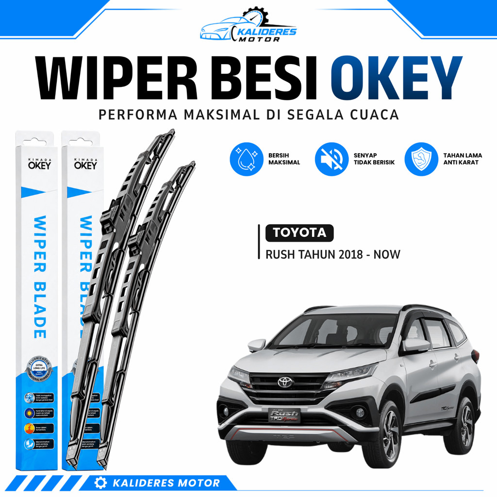 Wiper Toyota Rush 2018-Sekarang Konvensional Kaca Depan Mobil