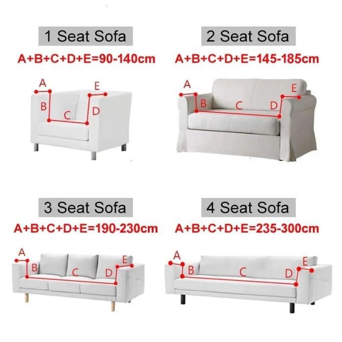 COVER SOFA L SHAPED SIKU SUDUT SARUNG SOFA POLOS STRETCH ELASTIS