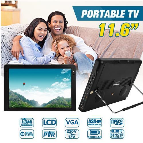 PORTABLE DIGITAL TV KENOWA DVB T2 WITH MONITOR 11.6 INCH