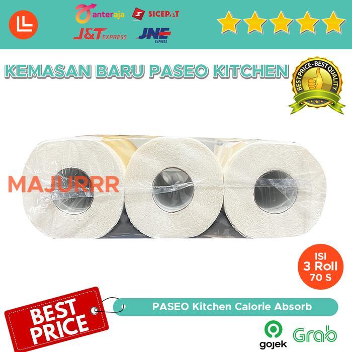 READY Tissue PASEO KITCHEN Calorie Absorb Towel 3 Roll / 1 DUS isi 6