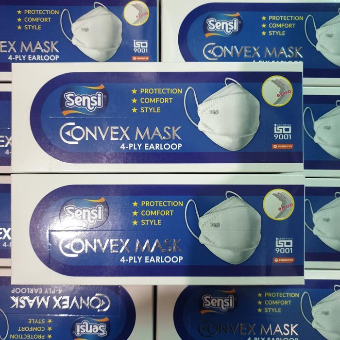 Sensi Convex Mask 4 Ply Evo 3D Earloop 20Pcs