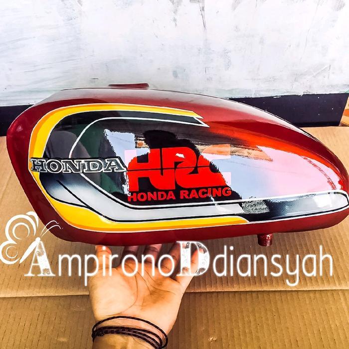 TERBARU Tangki honda cb100 classic warna merah cat origonal tangki honda cb100 tangki sultan tangki
