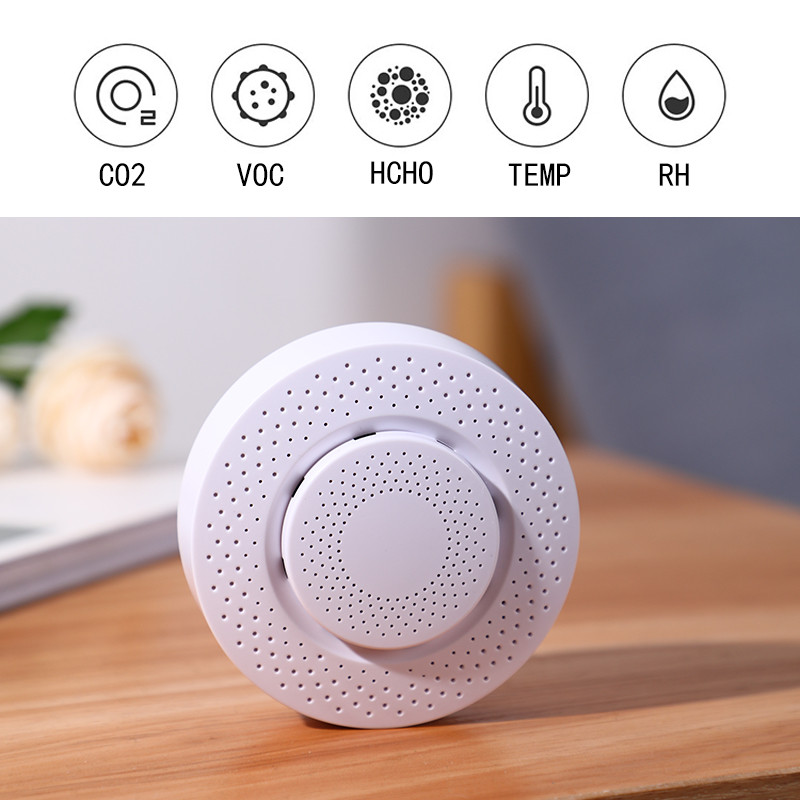 ZigbeeWIFI Tuya Smart Air Box arbon Dioxide Detetor O2 Gas Sensor VO Temperature Humidity Sensor App