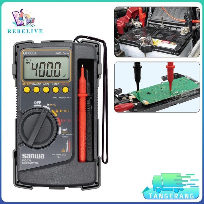 RELMARAMA CD800a Digital Avometer Multitester Rentang Otomatis Digital Multimeter