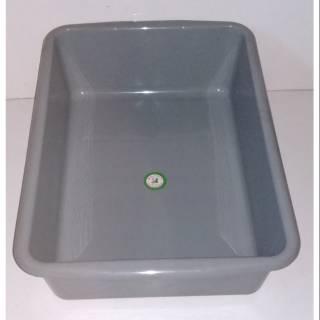 DISKON Bak Segi Wadah Kontainer Container Kura Sulcata SMALL 48x35x15cm