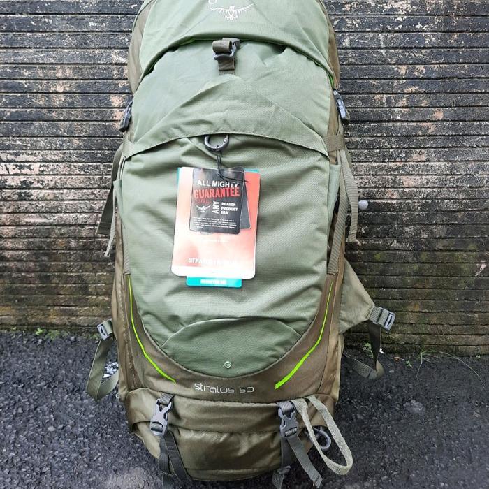 OSPREY STRATOS 50 GREEN TORSO M BACKPACK BACKPACKING TAS GUNUNG HIKING