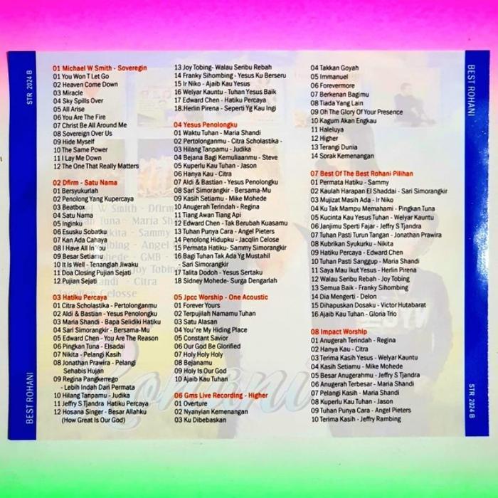 KASET CD MP3 LAGU ROHANI KRISTEN TERLARIS SEPANJANG MASA-LAGU ROHANI SAAT TEDUH-LAGU ROHANI TERBARU