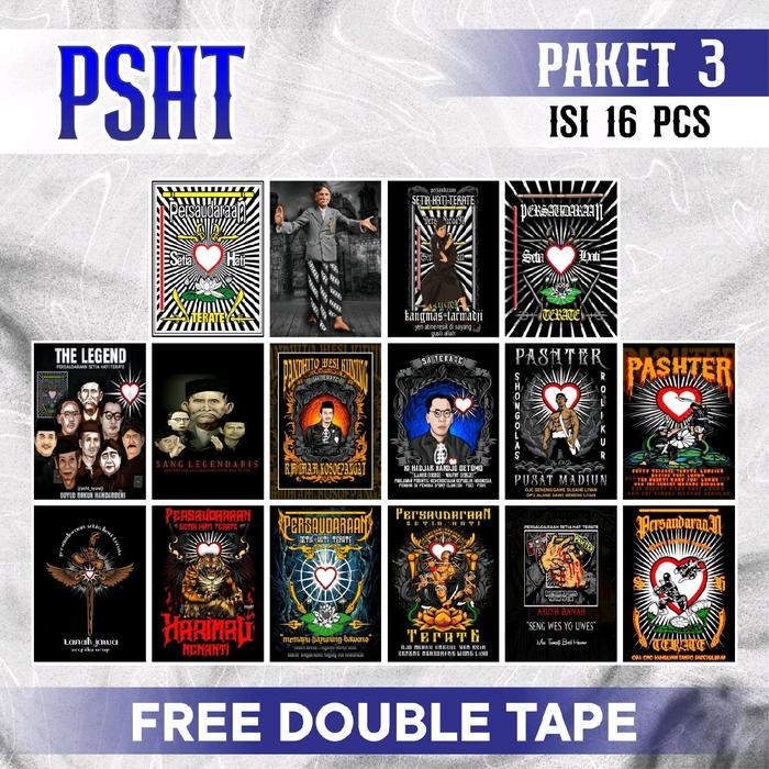 Top Poster dinding PSHT Keren isi 20/poster PSHT