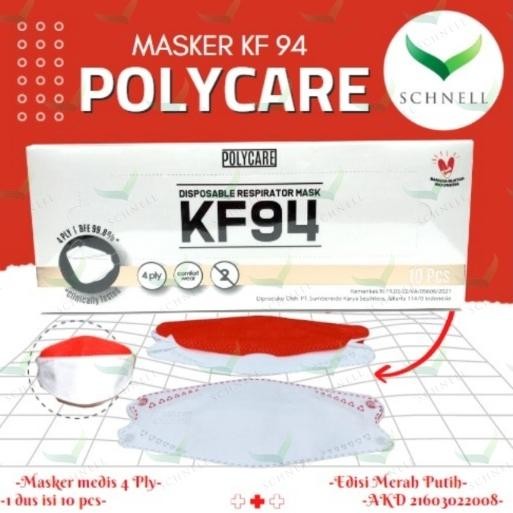KJ Masker Merah Putih KF94 Polycare
