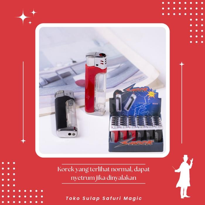 Alat Prank Lighter Shock - Alat Prank - Korek Strum - Korek Setrum - Korek Prank - Toko Sulap Kode
