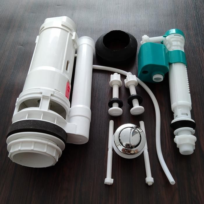 Toto - Spare Part Kloset Duduk. Alat Closet Duduk Pembilas Full Set