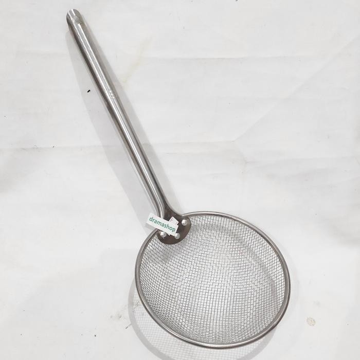 Saringan minyak Goreng gorangan Kawat jarang Stainless panjang kecil tirisan penggorengan wajan