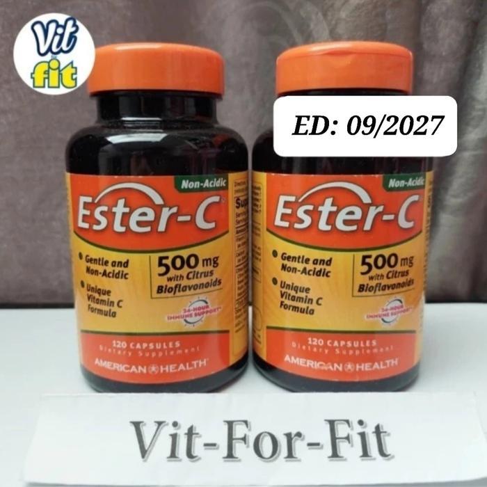 Terlaris American Health Ester C 500 mg With Citrus Bioflavonoids - 120 capsules Ester C 500mg SALE