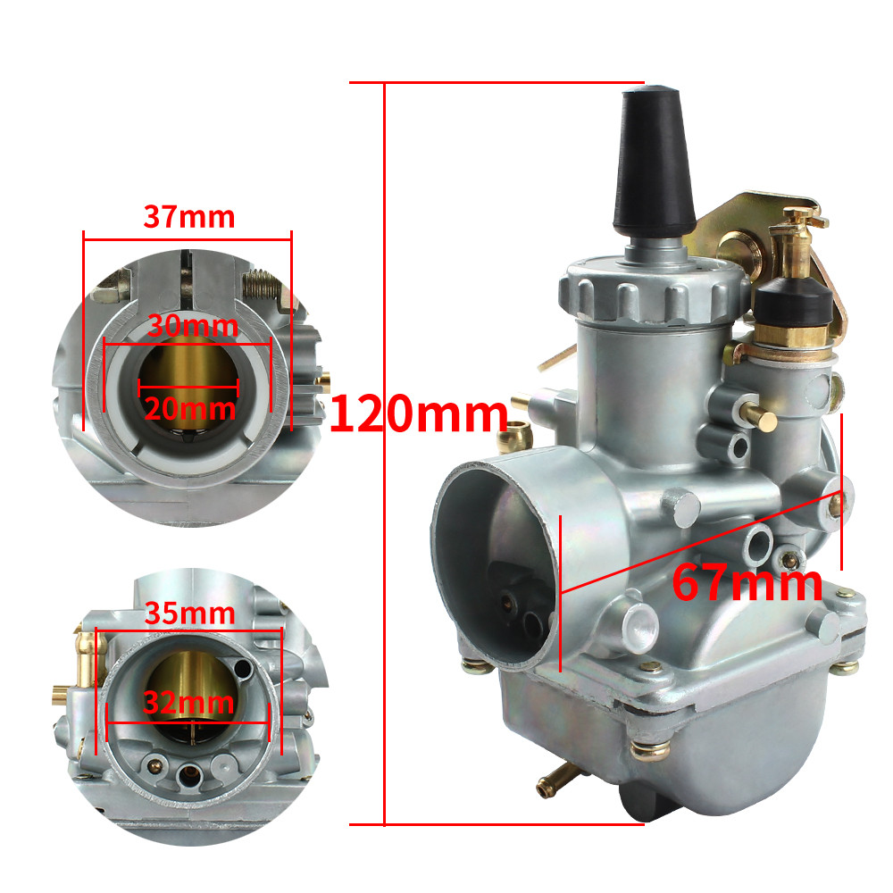 For MIkuni VM20 Carburetor 50cc to 125cc Scooter 2 Stroke Motorcycle Parts For Honda Yamaha Motocros
