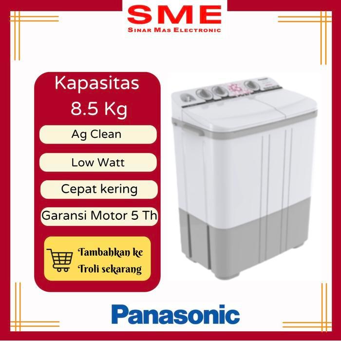 New Mesin Cuci Panasonic 2 Tabung 8.5Kg