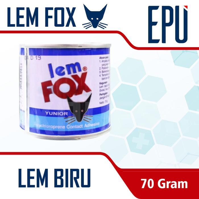 Lem Fox Yunior Lem Fox Biru 70gr Lem Fox Kaleng Biru 70 Gram