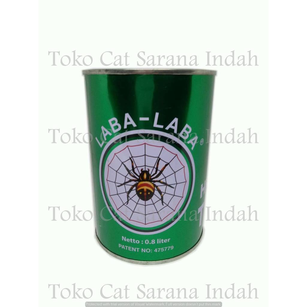 Thinner Laba Hijau 0.9L tiner laba laba hijau 1 liter thiner laba laba tiner cat thinner laba laba