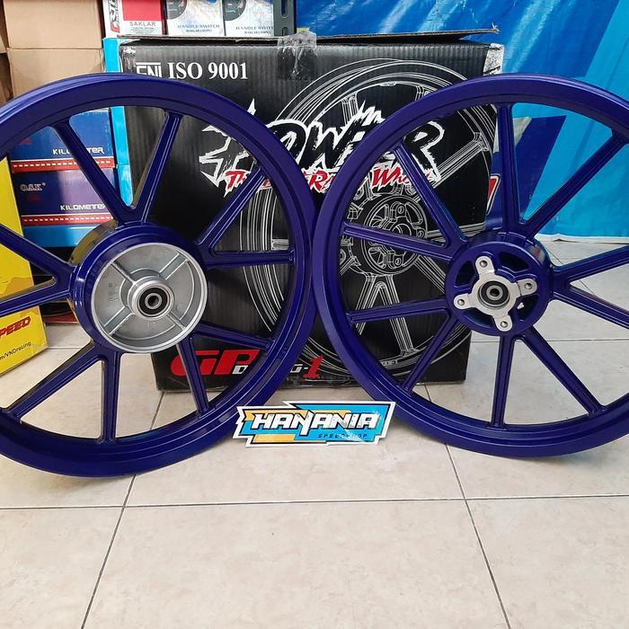 Velg Pelek Gp Wheel Power biru gold hitam putih jupiter rx king mx old