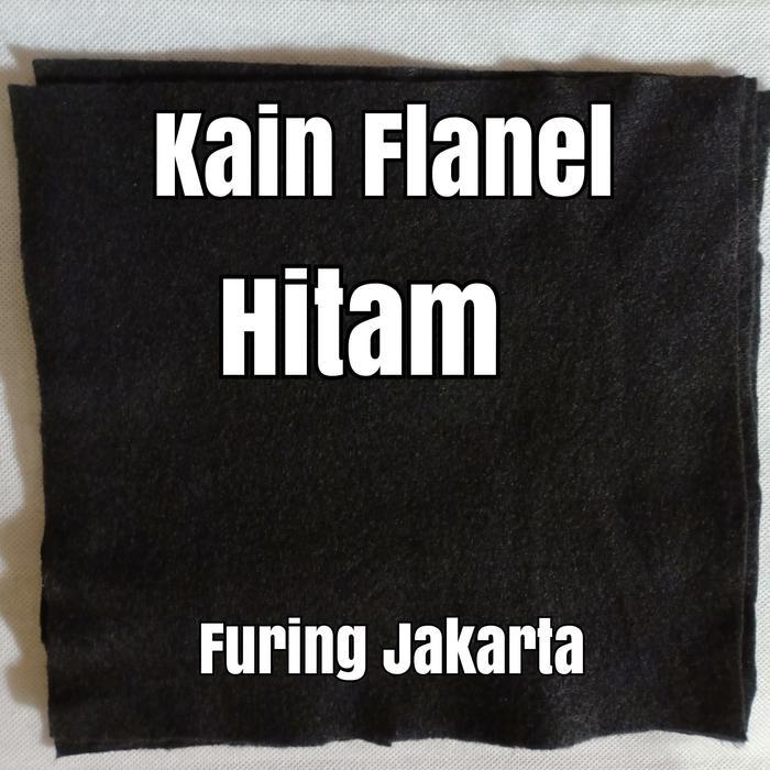 Kain Flanel Hitam 1 Meter Biru Hijau
