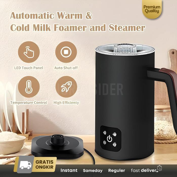 lk frother steamer Susu elektrik otomatis panas dingin 350ml MF350