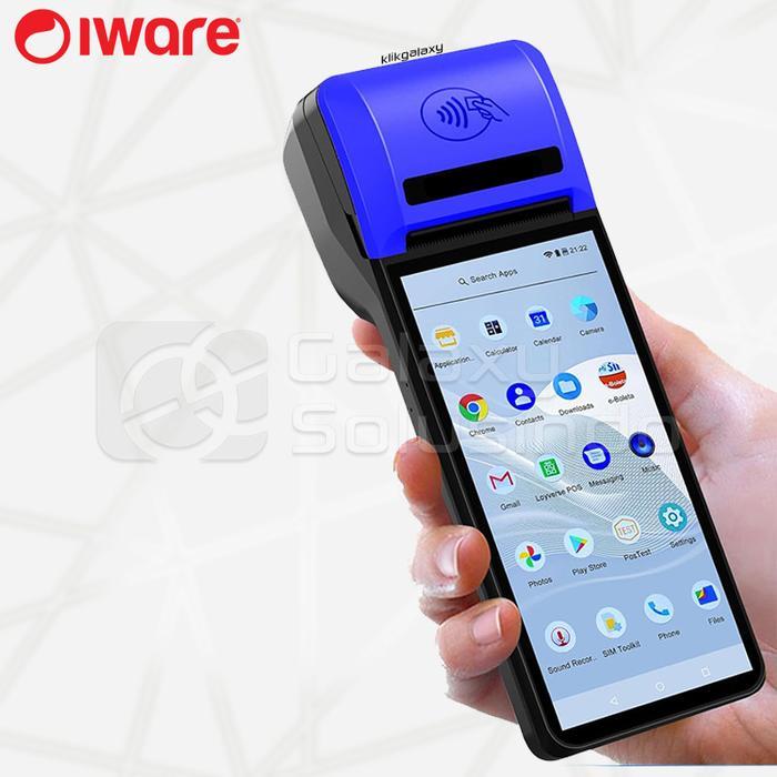 DISKON Iware AP-02 Mobile Pos Android 3GB RAM 16GB ROM 4G NFC mesin kasir portable READY STOCK