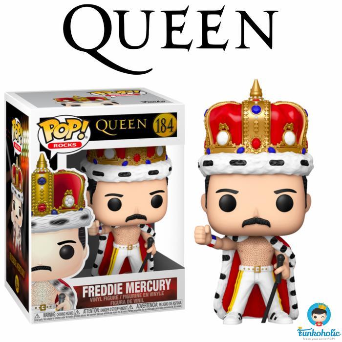 Funko Pop Rocks Queen - Freddie Mercury King (Crowned) #184