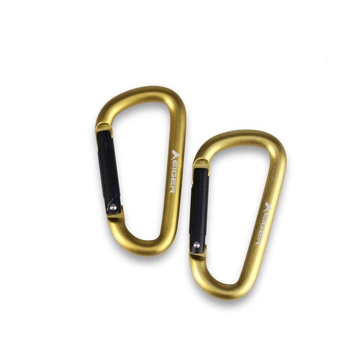 qzy1- Eiger 6 Mm D Carabiner 2 Pcs Keychain