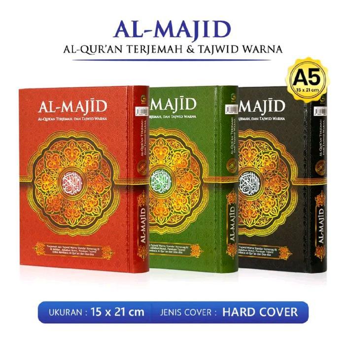 Sedia Alquran tajwid terjemah Al-Majid Uk A5 Al-Quran Terjemahan Almajid Beras Alfath