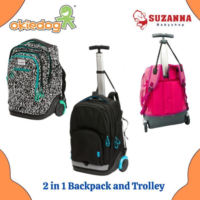 7lc9- Stardust By Okiedog 2 In 1 Backpack And Trolley - Tas Troli Anak