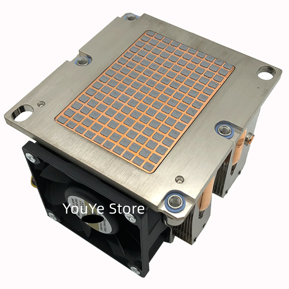 For Lga 3647 2U R82 S82 Cpu Server Cooler 3 Heatpipe Radiator With Temperature Controlled Fan