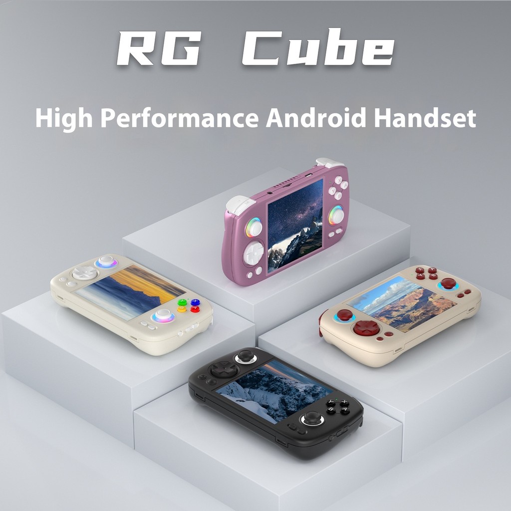 2024 New Cross border RG Cube Handheld Game Console 3.95-inch Wireless Bluetooth Android Airborne Re