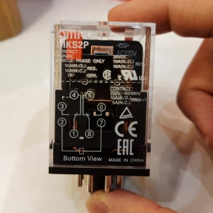 Relay Omron Mks2P 220V Original 8 Kaki / Relay Omron Mks2P 220V Ori