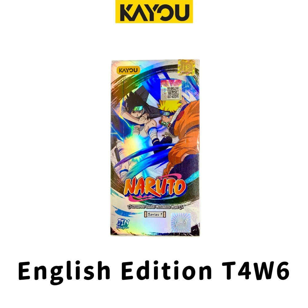 English Edition KAYOU Naruto Cards T2W9 T4W6 T4W7 T2W8 Anime Merchandise Collection Flash Card Kids