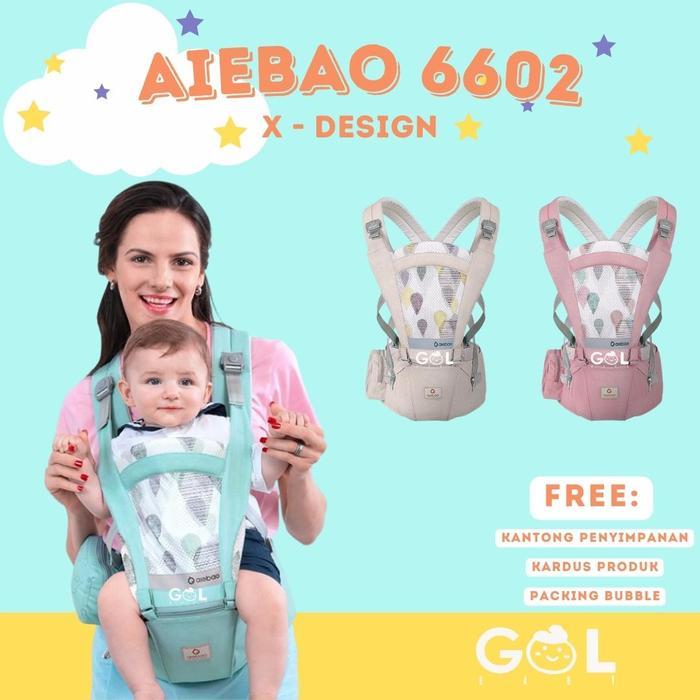 Kaffa - Gendongan Bayi Baby Carrier Multifunction Hipseat Carrier Aiebao 6602 (Jual 6636 6634 6604