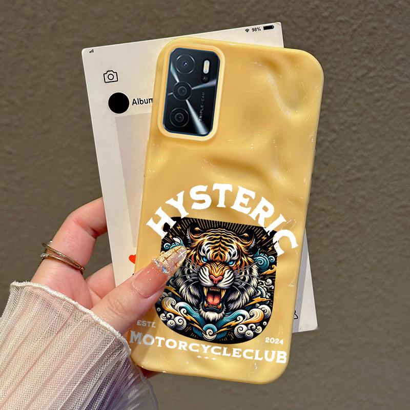Casing Hp Untuk OPPO A16 OPPO A16s OPPO A54s Case Macan buas Kasing Bernapas Cesing  Kesing Silikon 