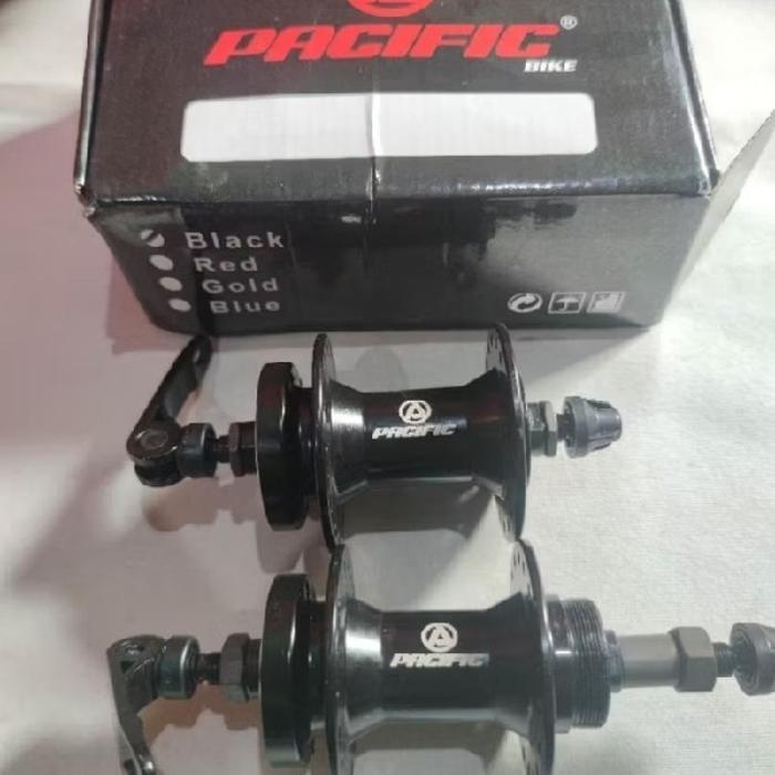 Hub/Bos Depan Belakang Sepeda 36H Drat Pasific Cakram Outdoor Pacific Quick Release Qr Aloy 36