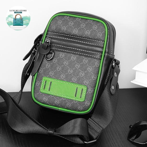 DANNIE Tas Selempang Pria Kulit Tas Kulit Pria Kecil Tas Jalan Pria