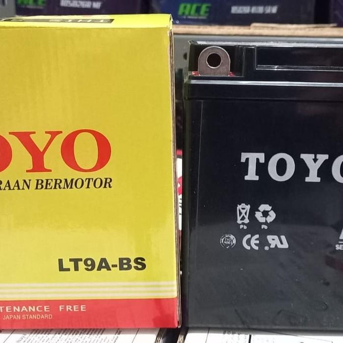 TERMURAH TERLARIS TERBARU AKI MOTOR SUZUKI THUNDER 125/250CC TOYO BEBAS PERAWATAN LT9A-BS/GM7Z-4A