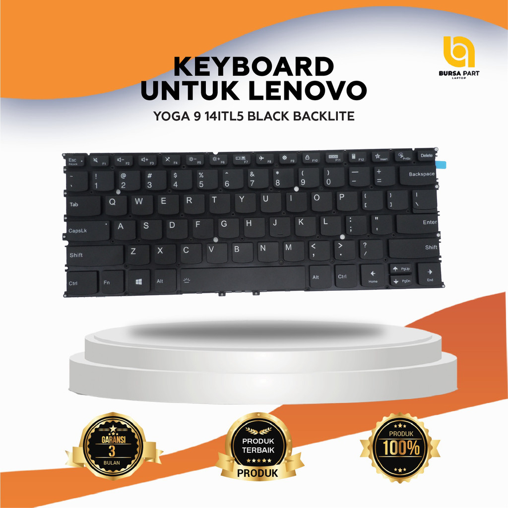 Keyboard Untuk Lenovo Yoga 9 14ITL5 Black Backlite