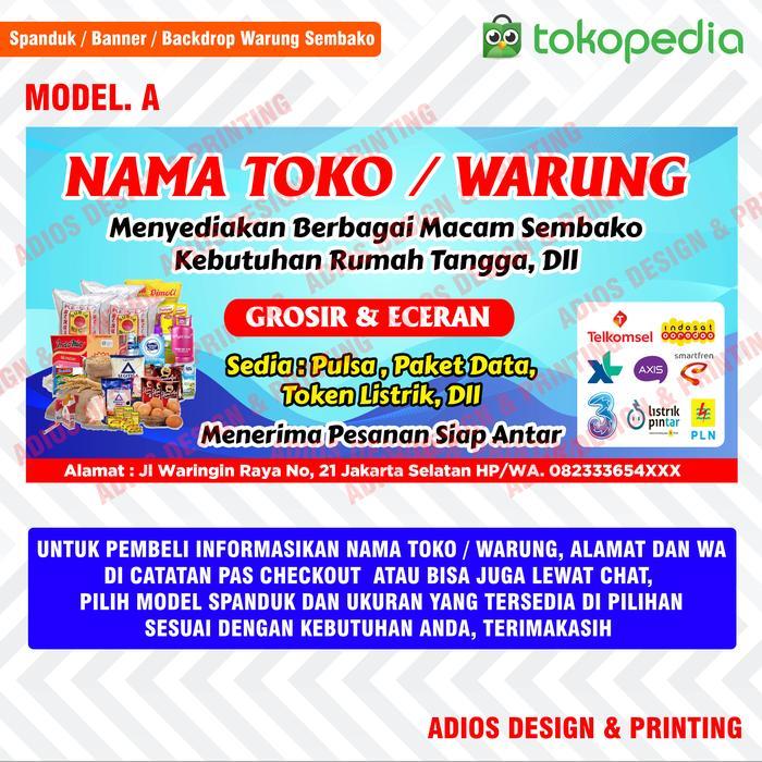 Spanduk / Banner Toko Kelontong / Warung Sembako