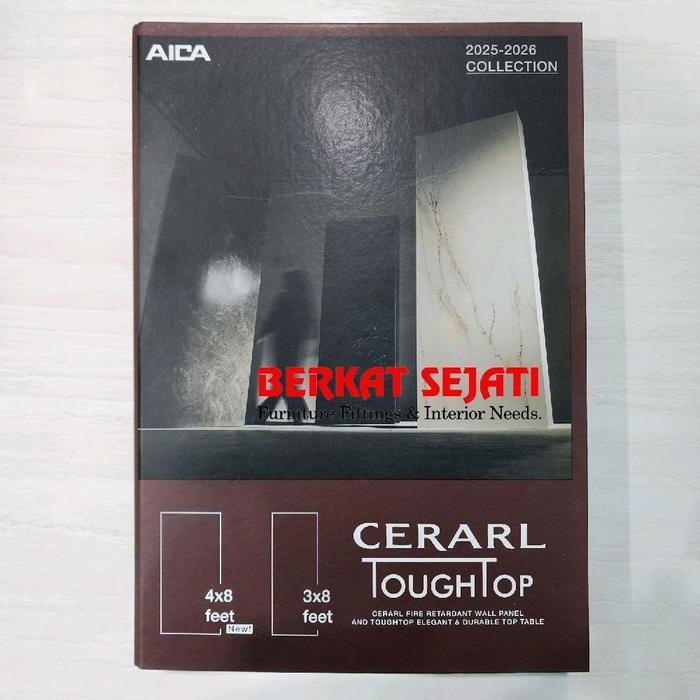 Buku Katalog Aica Cerarl Toughtop Sample Catalogue Panel Marmer Granit Granite