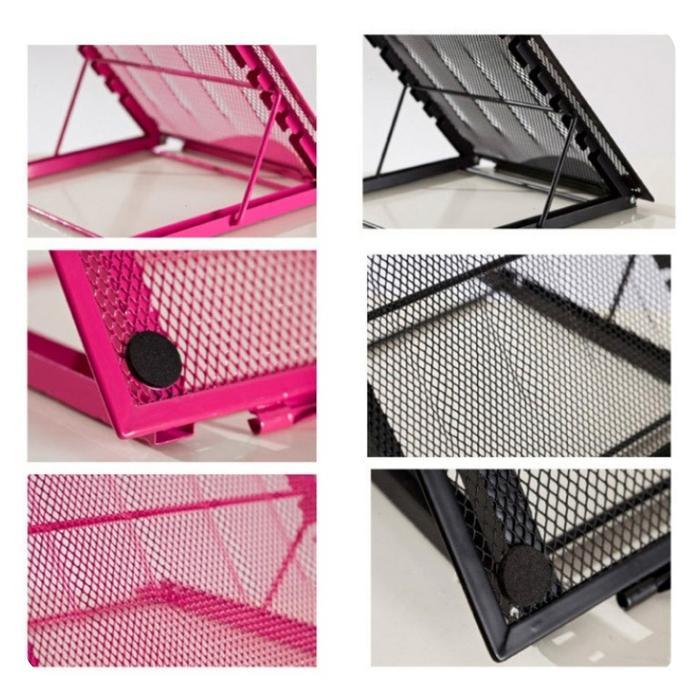 Diskon Portable Laptop Stand Penyangga Tablet Laptop Ipad Macbok Bahan Metal Original