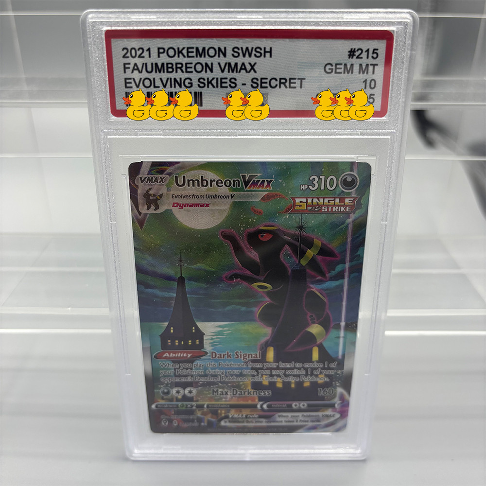 DIY PTCG Rating Card Collection Card 2021 EVOLVING SKIES-SECRET FA/UMBREON VMAX Copy 10Points Rating