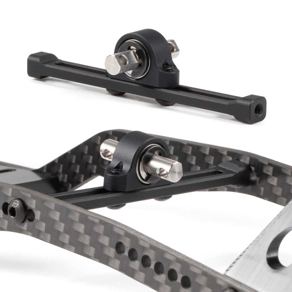 Aluminum Adjustable Carrier Bearing Assembly Cross Member for 1/10 RC Crawler LCG Chassis Cheater