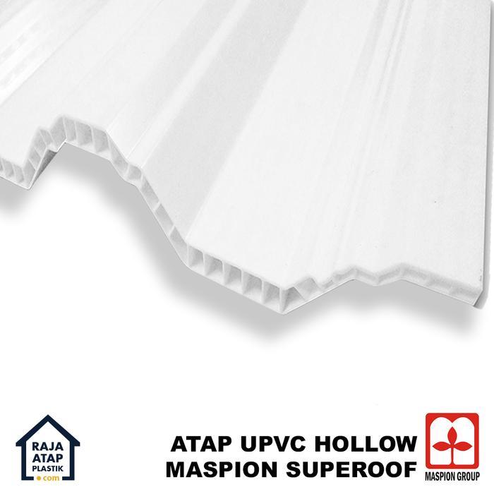 SALE  Maspion Superoof Atap uPVC Hollow Putih - Garansi 10 Tahun Performa Terbaik ORIGINAL