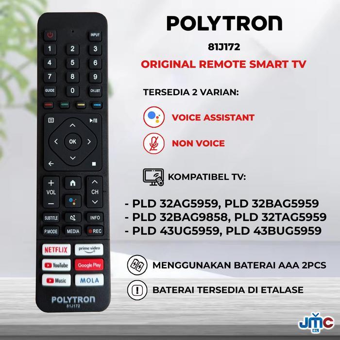 NEW Remote Android Smart TV 81J194 81i960 81J273 81J237 81J237M01 81J172 81J208 81J367